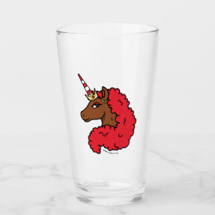 Verre Red Afro Unicorn