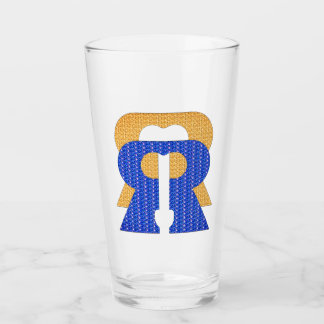 Verre Reese Rideout Bleu & Or