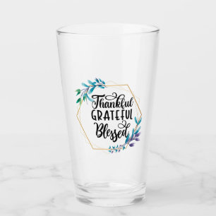 Verre Remerciements, grâces et bénis