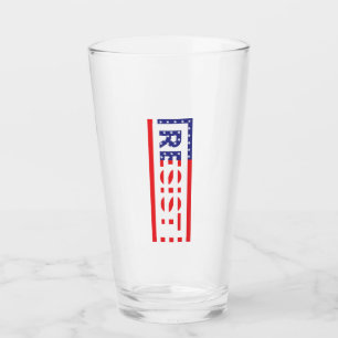 Verre RÉSISTER  Drapeau des États-Unis