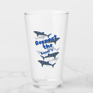 VERRE RESPECTEZ LES LOCAUX, LA FAMILLE DE SHARK NAGER PR