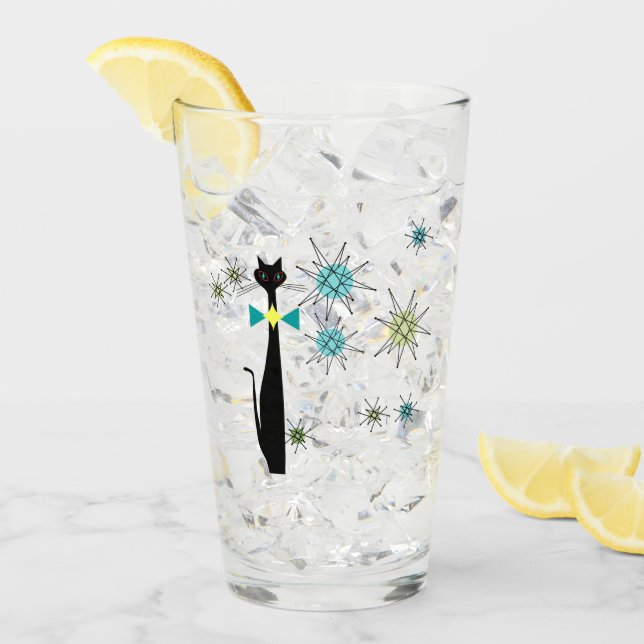 Verre Retro Atomique Moyen Siècle moderne Cool Star de c (Devant glace)