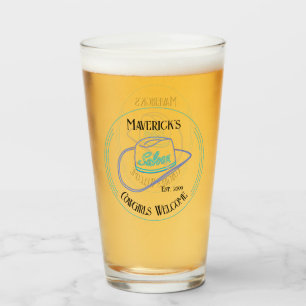 Verre Retro Cowboy Saloon de la bière à pinte