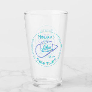Verre Retro Cowgirl Saloon Poisson Pint Bière