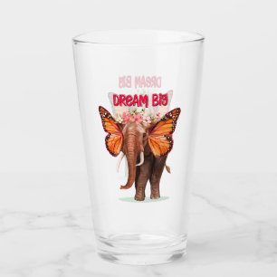 Verre Rêver Gros Comme Un Inspirationnel Éléphant