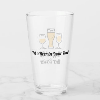 Verre Revue de la bière hachée - PABIYF Pint Glass