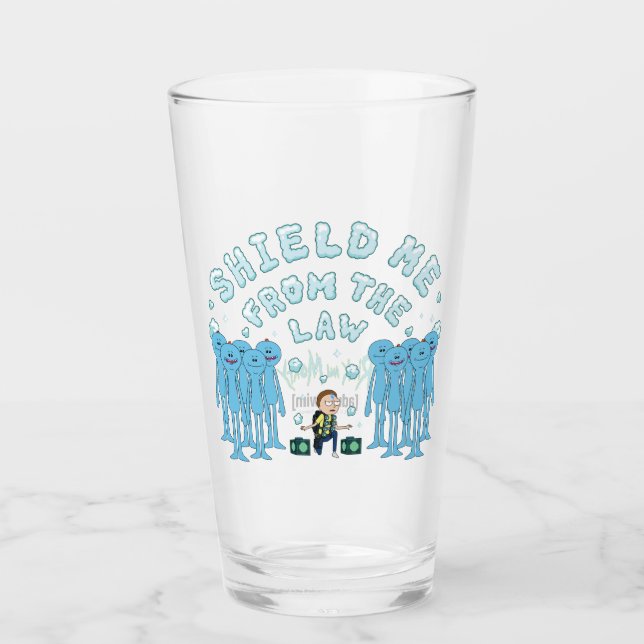 Verre RICK ET MORTY™| Protégez-Moi De La Loi (Devant)