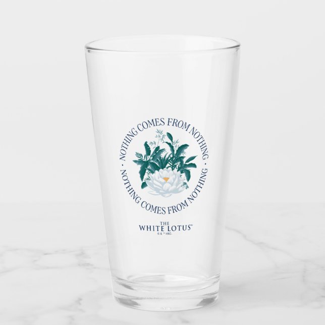 Verre Rien Ne Vient De Rien - Le Lotus Blanc (Devant)