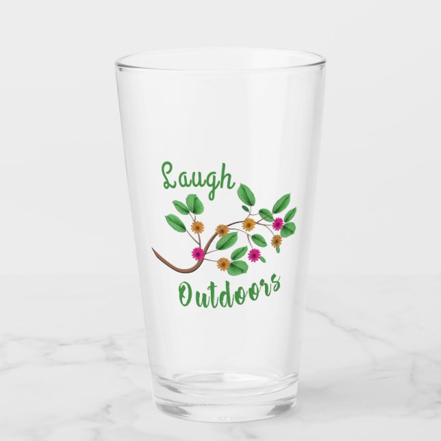 Verre Rire à l'extérieur (Devant)