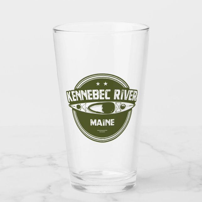 Verre Rivière Kennebec, Maine (Devant)