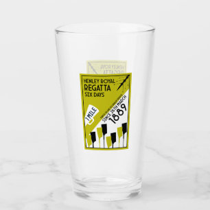 Verre Rivière Thames Regatta - Vintage Retro Style Rowin