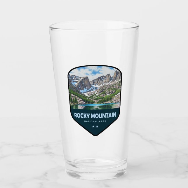 Verre Rocky Mountain National Park Shield (Devant)