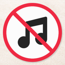Verre Rond Symbole Aucun Cercle Rouge Musique | Dessous de ve