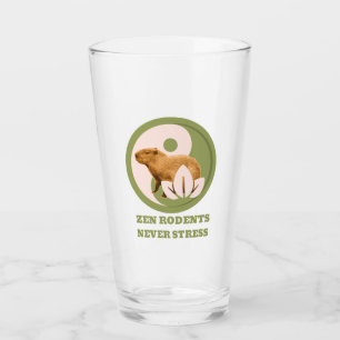 Verre Rongeurs Zen N'Ont Jamais De Stress Humour Capybar