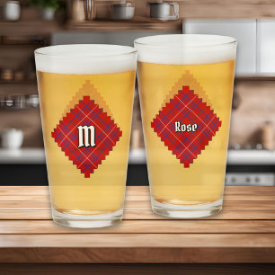 Verre Rose de clan Tartan