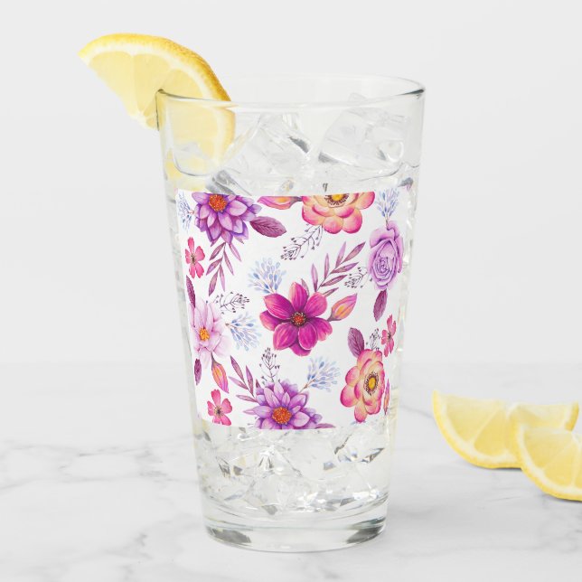Verre Rose violette (Devant glace)