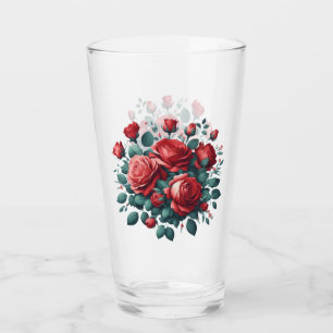 Verre Roses rouges