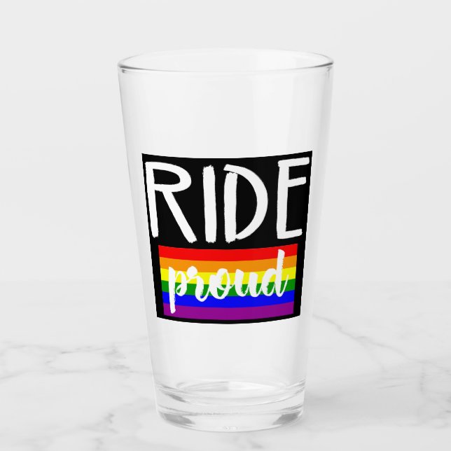 Verre Roulez à vélo fier (Devant)