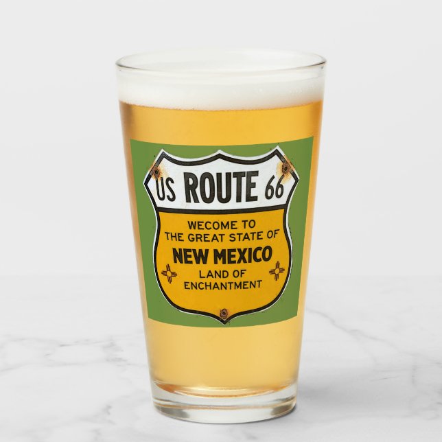 Verre Route 66 Nouveau-Mexique (Devant (rempli))