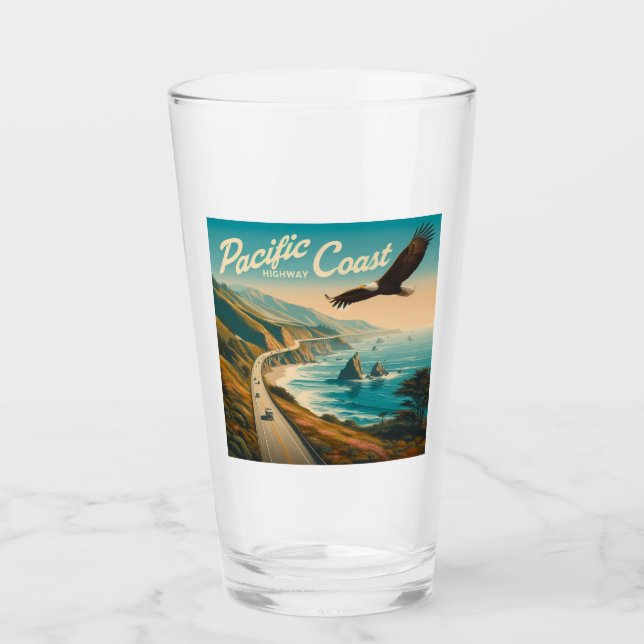 Verre Route du Pacifique Aigle (Devant)
