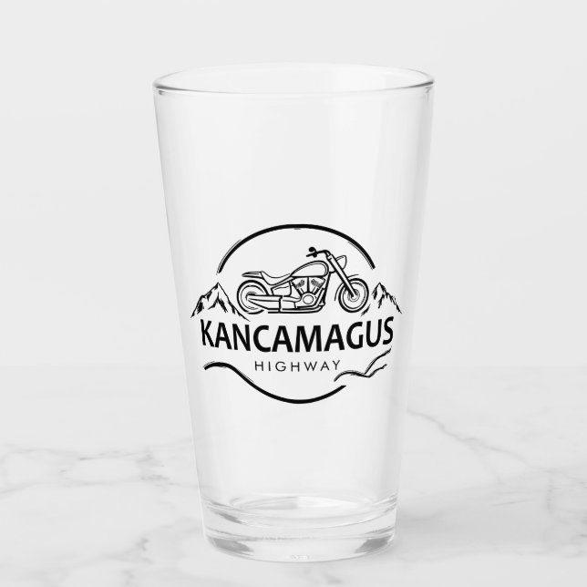 Verre Route Kancamagus Moto New Hampshire (Devant)