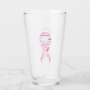 Verre Ruban Inspiration du cancer du sein