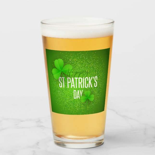 Verre Saint Patrick's Day (Devant (rempli))
