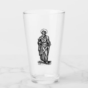 Verre Saint Paul l'apôtre avec l'épée Art sacré