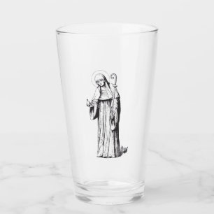 Verre Sainte Walpurga missionnaire anglo-saxon médiéval