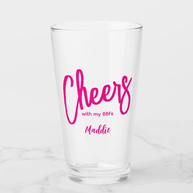 Verre Salutations Filles Galentines (Devant)