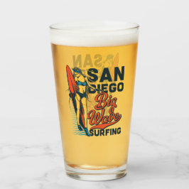 Verre San Diego Big Wave Surfing Beer