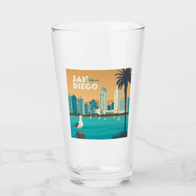 Verre San Diego, Californie (Devant)