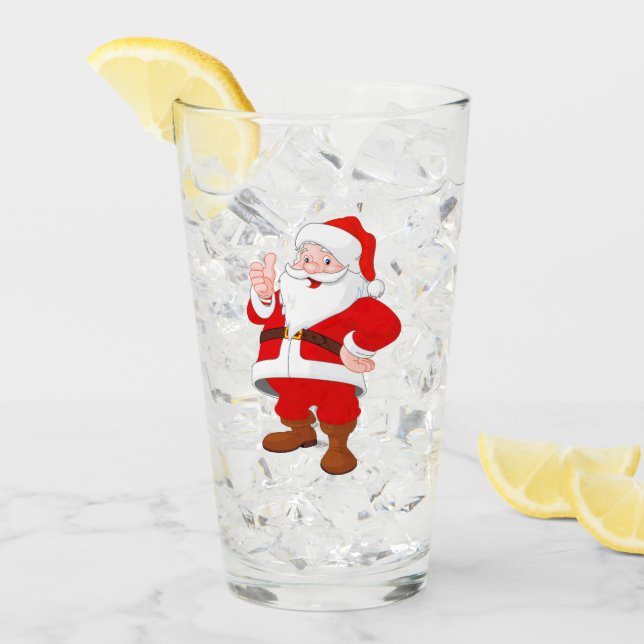 Verre Santa Claus (Devant glace)
