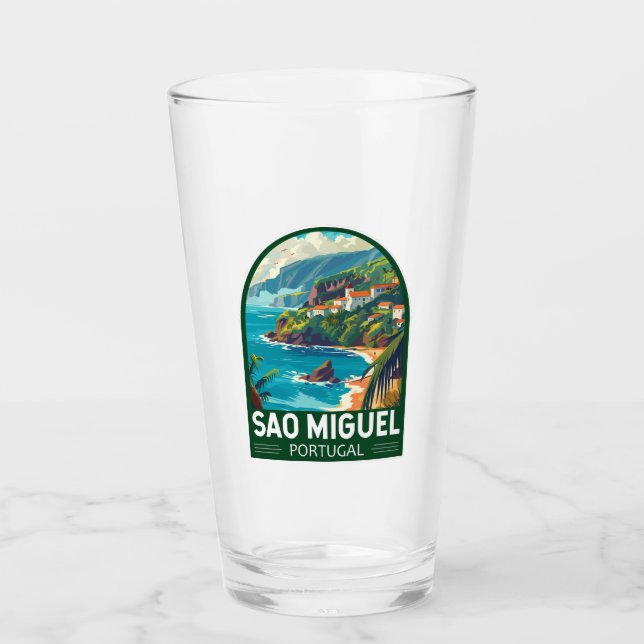 Verre Sao Miguel Island Portugal Travel Art (Devant)