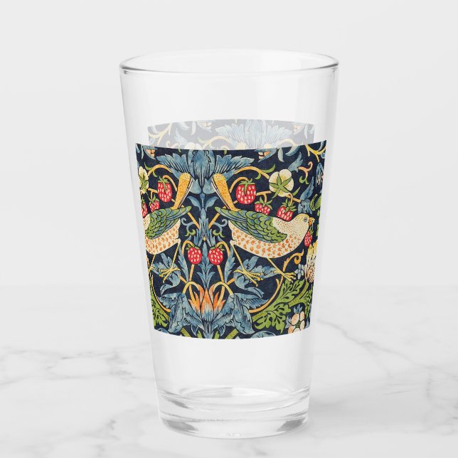 Verre Schéma floral William Morris Strawberry Thief (Devant)