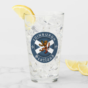 Verre Scotland Glass, Rampant, Edimbourg, Drapeau écossa