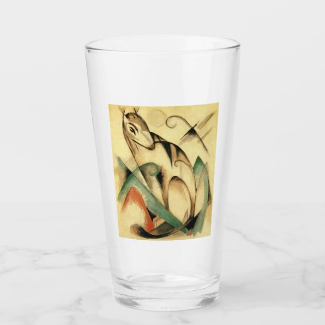 Verre Seated Mythical Animal (par Franz Marc) (Devant)