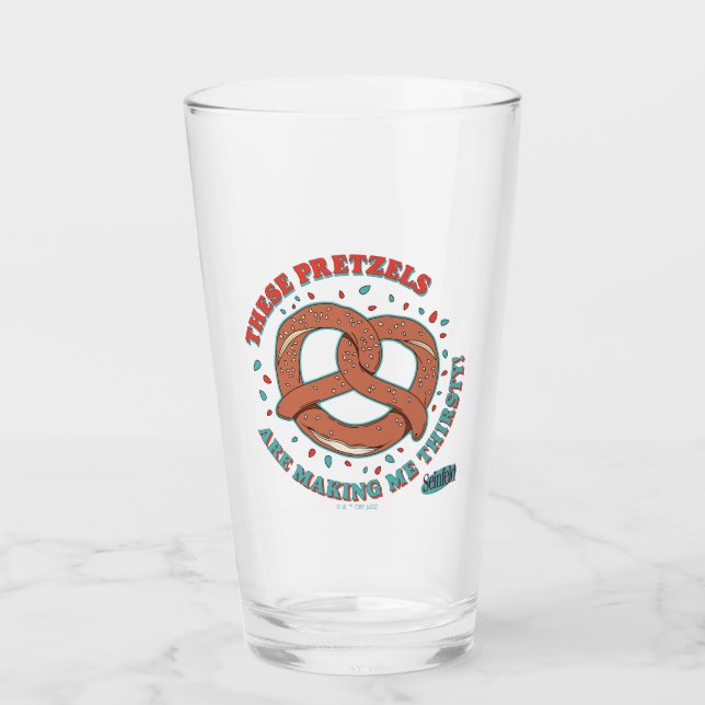 Verre Seinfeld | Ces Pretzels me donnent soif (Devant)