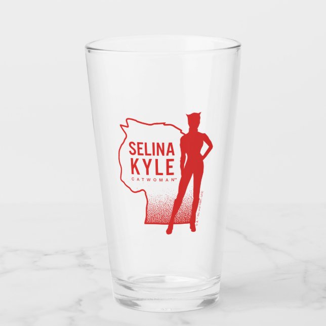Verre Selina Kyle Catwoman - logo (Devant)
