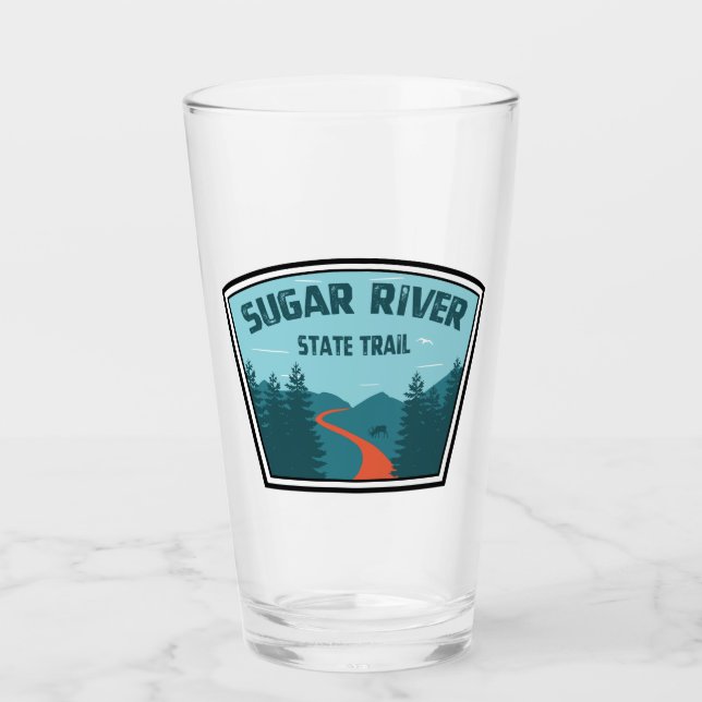 Verre Sentier d'État de la rivière Sugar Wisconsin (Devant)