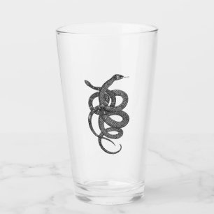 Verre "Serpentes" Simplement Éffrayant B&W Pint Glass