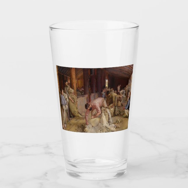 Verre Shear the Rams (Australian Art) (Tom Roberts) (Devant)