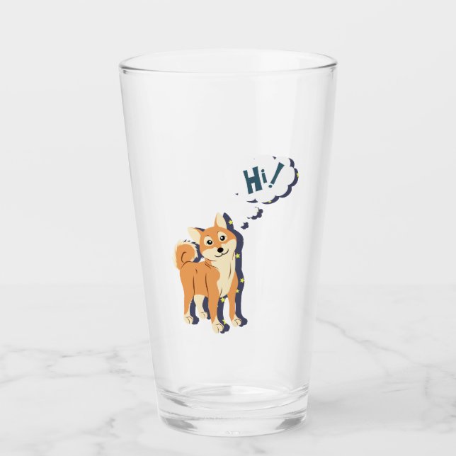 Verre Shiba Inu (Devant)