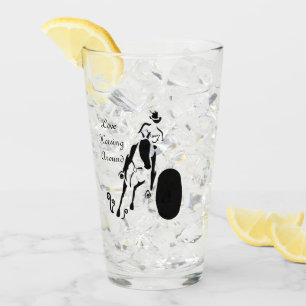 Verre Silhouette Cowgirl Barrel Racing