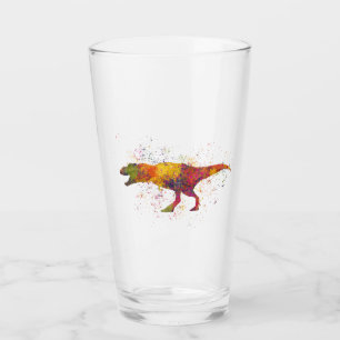 Verre silhouette de dinosaure Tyrannosaurus rex à l'aqua