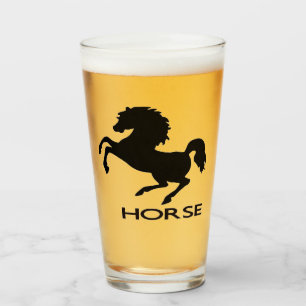 Verre Silhouette du cheval d'élevage
