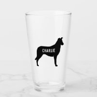 Silhouette lisse de chien de colley personnalisée
