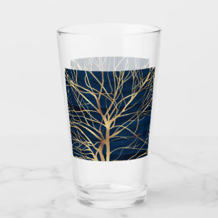 Verre Silhouette Silhouette Silhouette Conception Bleue