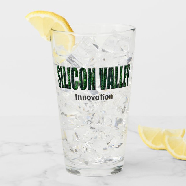 Verre Silicon Valley, Innovation (typographie) (Devant glace)