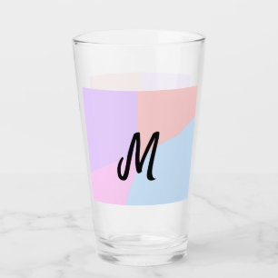 Verre simple logo monogramme minimal personnalisé